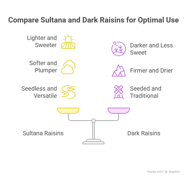 How Sultana Raisins Stand Out Compared to Other Raisin Varieties