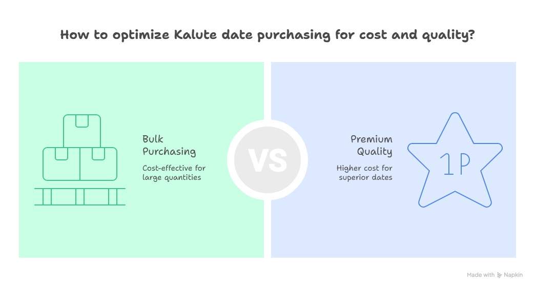 Price of Fresh and Authentic Kalute Dates - visual selection