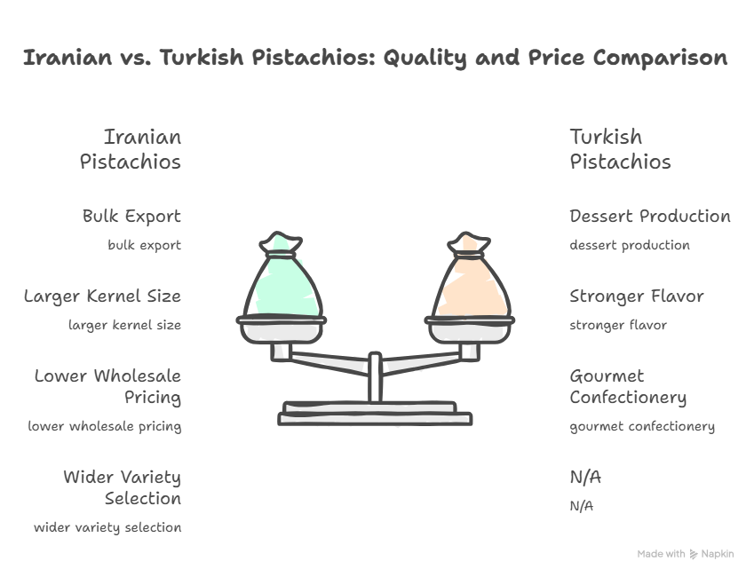 Are Iranian pistachios better and cheaper than Turkish pistachios