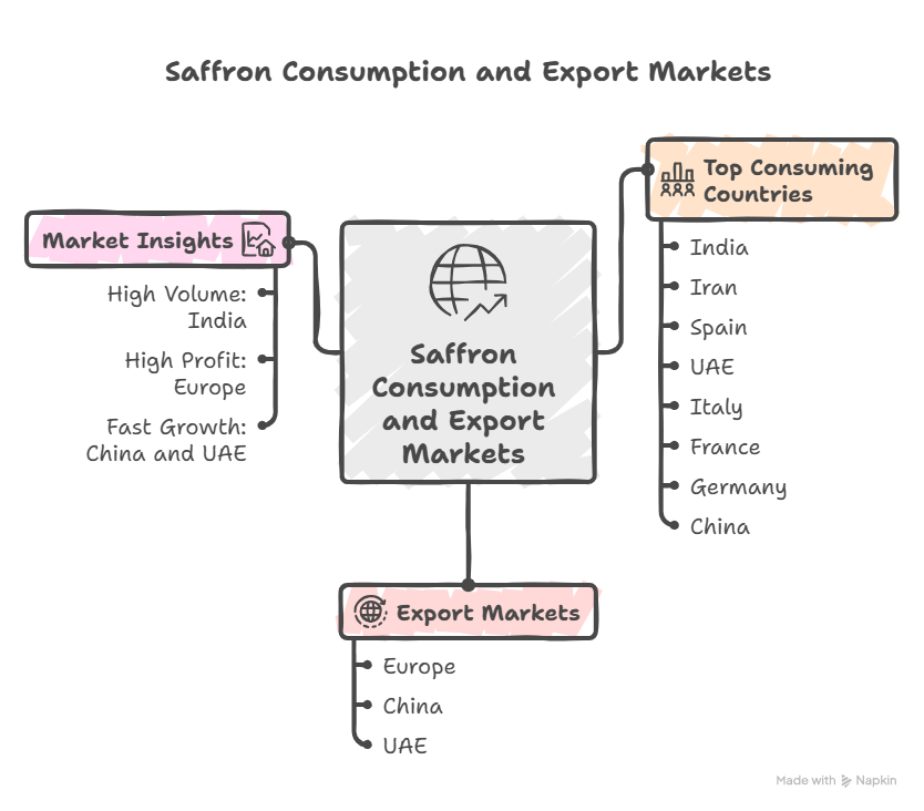 top saffron consuming countries