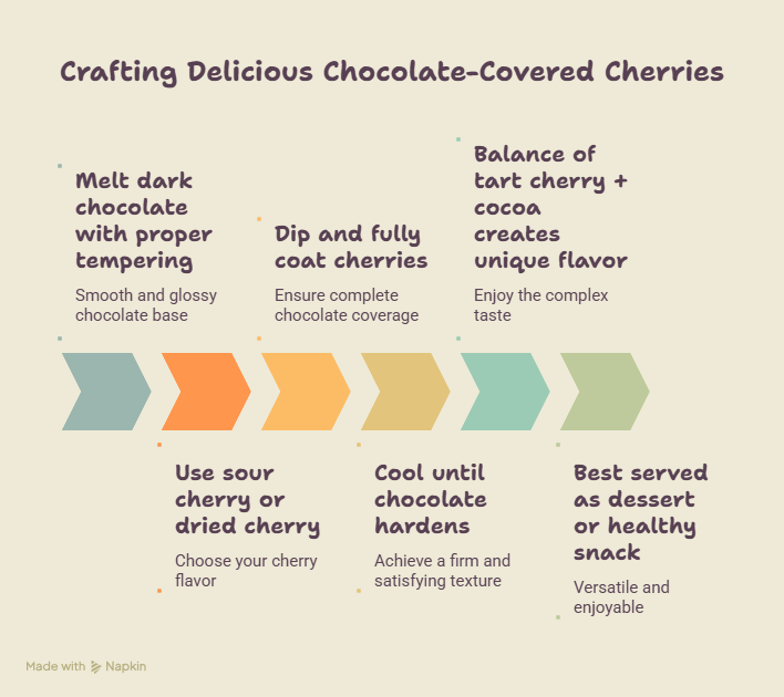 How can I make chocolate covered sour cherries at home and what makes them taste so good